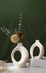 Hollow Nordic Modern Ceramic Vase