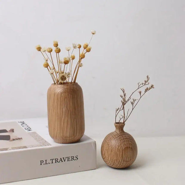 Rustic Wood Vase