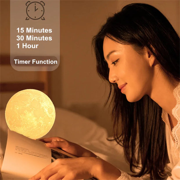 Creative 3D Led Moon Night Lamp