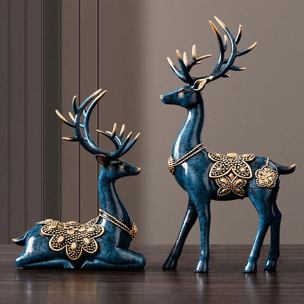 Deer Figurine Sculpture Ornament