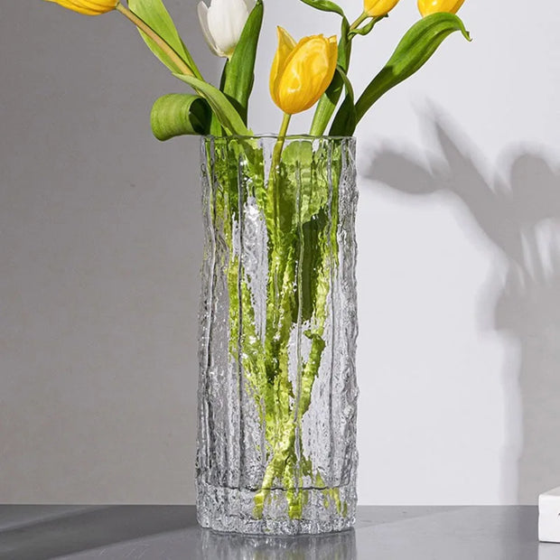 25cm Glacier Glass Vase