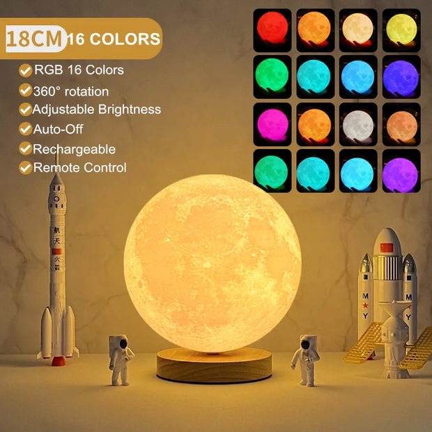 Creative 3D Led Moon Night Lamp