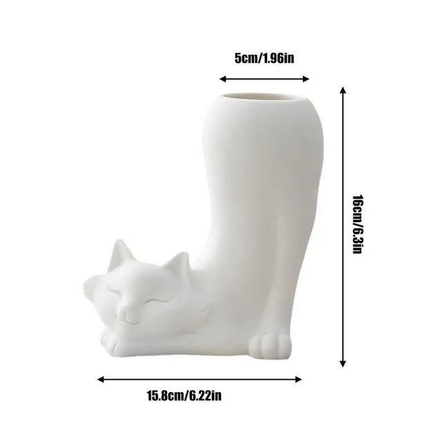 Modern White Ceramic Vase