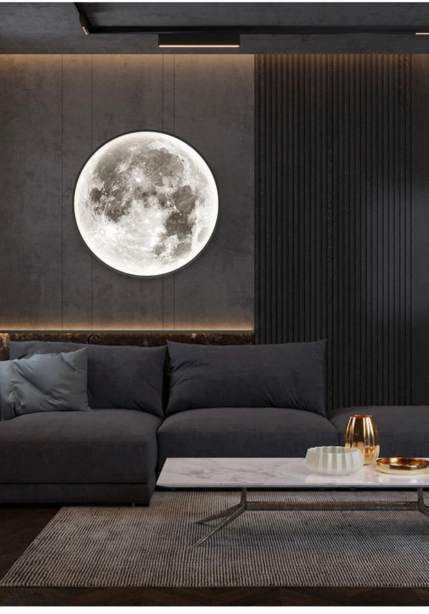 Modern 3D Moon Led Wall Lamp