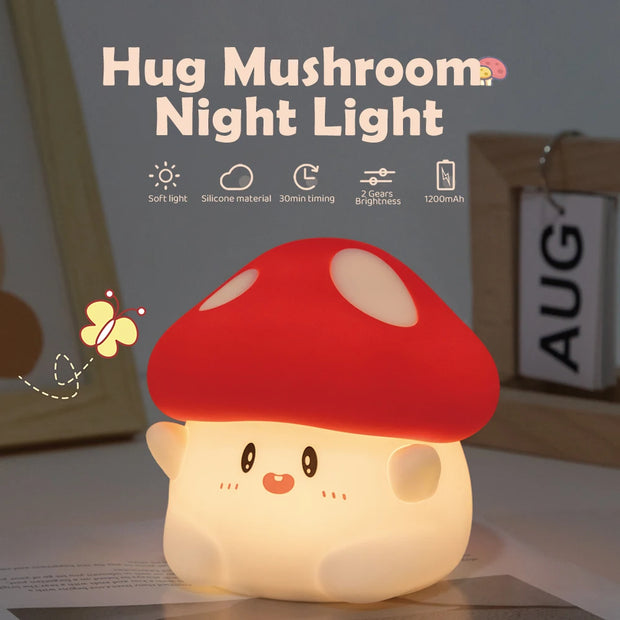 Cute Mushroom Night Light