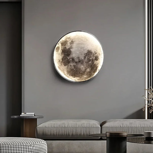 Modern 3D Moon Led Wall Lamp