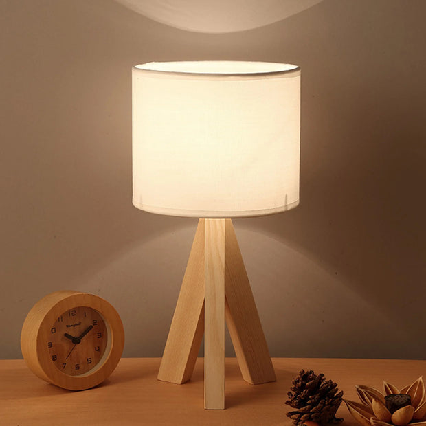 LED Wooden Bedside Lamp