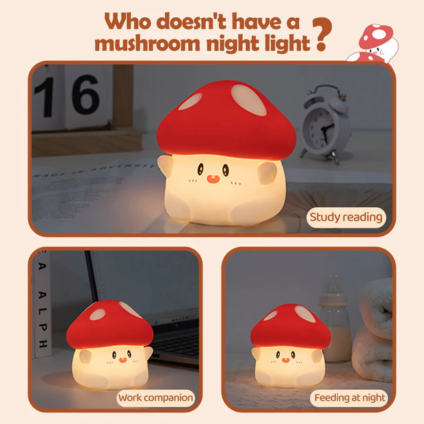 Cute Mushroom Night Light