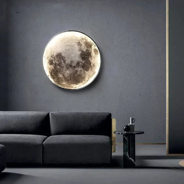 Modern 3D Moon Led Wall Lamp