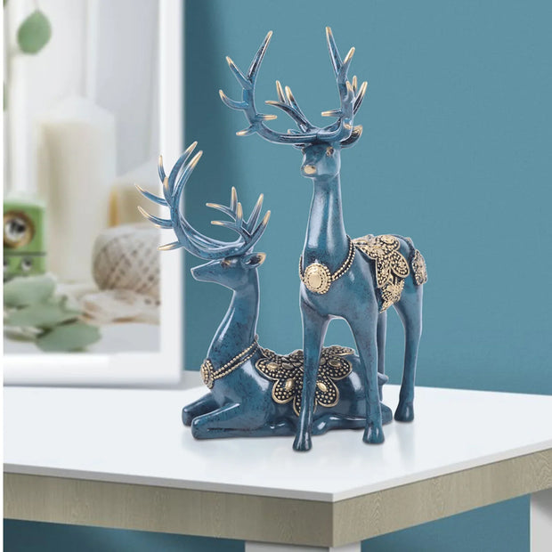 Deer Figurine Sculpture Ornament