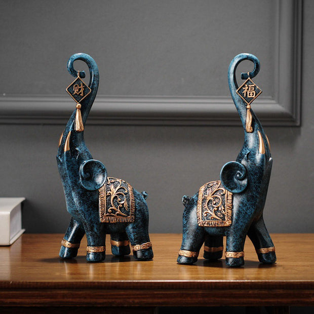 Nordic Style Resin Elephant Statue