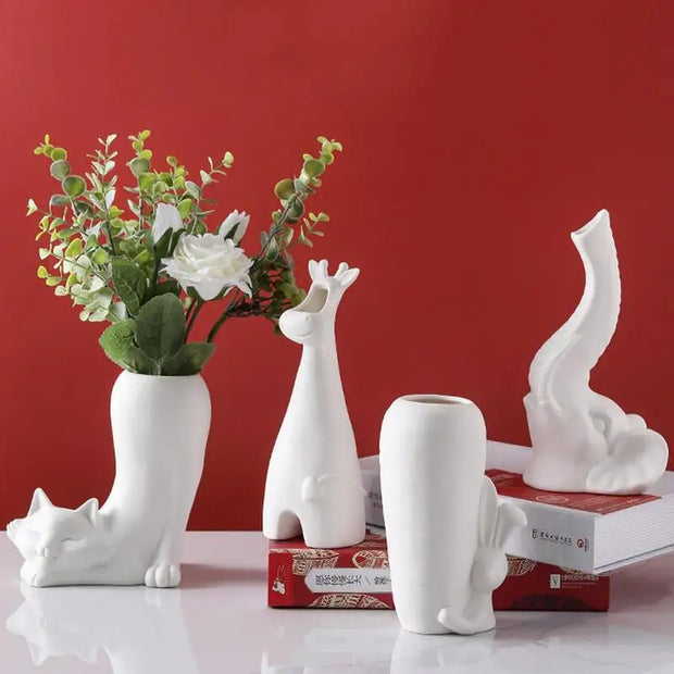 Modern White Ceramic Vase