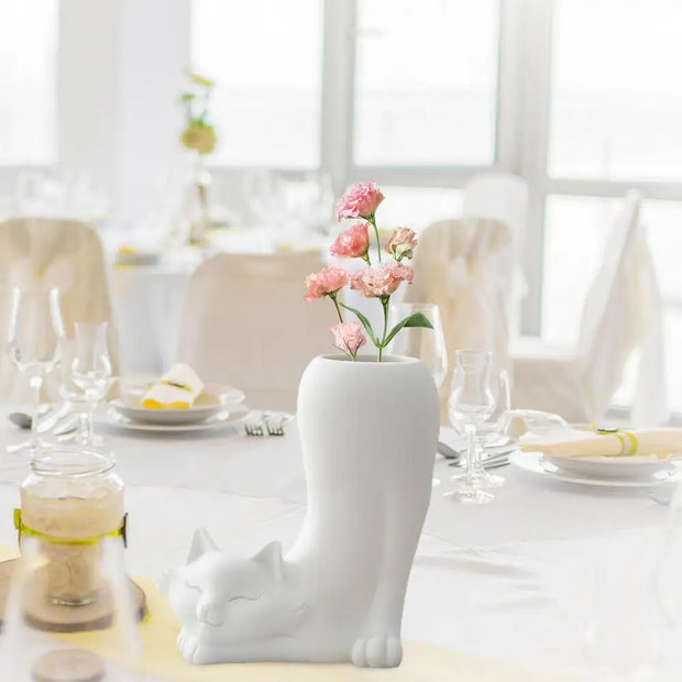 Modern White Ceramic Vase