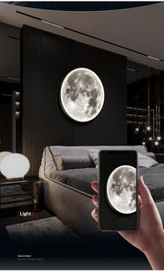 Modern 3D Moon Led Wall Lamp